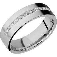 14K White Gold + Anglesatin Finish