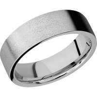 14K White Gold + Stone Finish