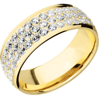 14K Yellow Gold + Polish Finish