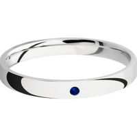 14K White Gold + Polish Finish