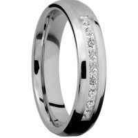18K White Gold + Satin , Polish Finish