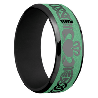 Zirconium + Polish , Polish Finish + Black