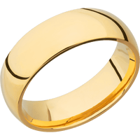 14K Yellow Gold + Polish Finish