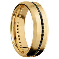 10K Yellow Gold + Satin , Satin Finish