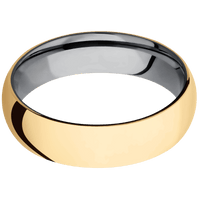 14K Yellow Gold + Polish Finish + Tantalum