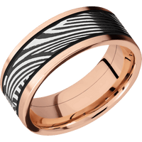 18K Rose Gold + Satin Finish
