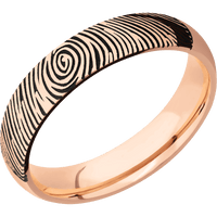 14K Rose Gold + Polish Finish