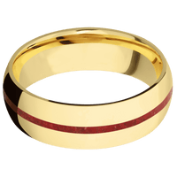 14K Yellow Gold + Polish Finish
