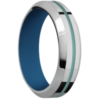 Titanium + Polish , Polish Finish + Ridgeway Blue