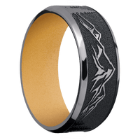 Tantalum + Satin , Polish Finish + Gold