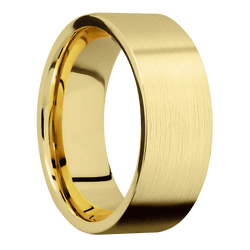 22K Yellow Gold + Satin Finish