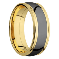 14K Yellow Gold + Polish , Polish Finish
