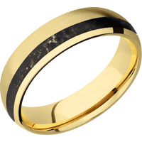 14K Yellow Gold + Satin , Polish Finish