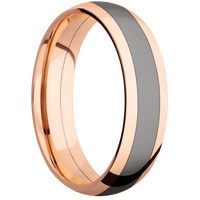 14K Rose Gold + Polish Finish