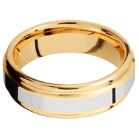 14K Yellow Gold + Polish , Polish Finish