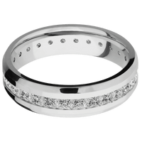 18K White Gold + Polish , Polish Finish
