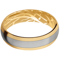 10K Yellow Gold + Satin Finish
