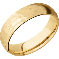 10K Yellow Gold + Hammer Finish