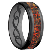 Zirconium + Satin , Satin Finish + Crushed Silver