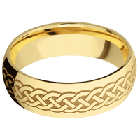 14K Yellow Gold + Polish Finish