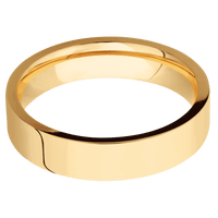 18K Yellow Gold + Polish Finish