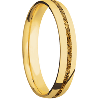 18K Yellow Gold + Polish Finish