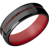 Zirconium + Polish , Polish Finish + Habanero Red