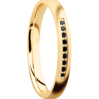14K Yellow Gold + Satin Finish