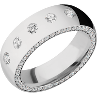 14K White Gold + Polish Finish