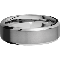 7mm wide Beveled Inconel Ring with Sand Blast Finish