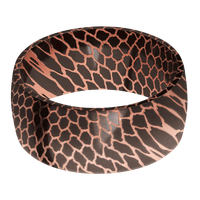 10mm wide Domed Darkened Superconductor Ring with Polish Superconductor Finish