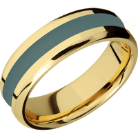 14K Yellow Gold + Polish , Polish Finish