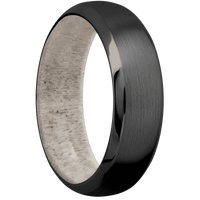 Zirconium + Satin , Polish Finish + Antler
