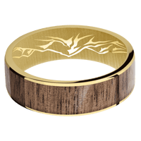 10K Yellow Gold + Polish Finish