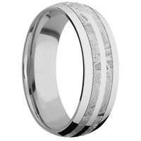 18K White Gold + Polish Finish + Titanium