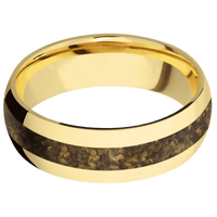 18K Yellow Gold + Polish Finish
