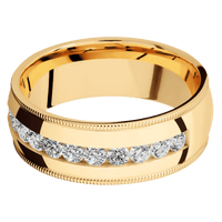 10K Yellow Gold + Polish Finish