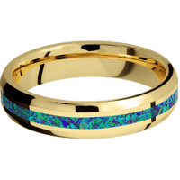 14K Yellow Gold + Polish , Polish Finish