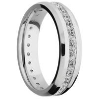 18K White Gold + Polish , Polish Finish