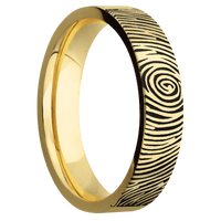 10K Yellow Gold + Satin Finish