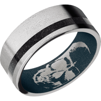 Palladium Silver + Stone , Stone Finish + Blue Titanium