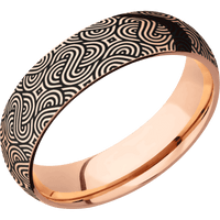 14K Rose Gold + Polish Finish