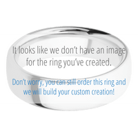 14K White Gold + Satin Finish