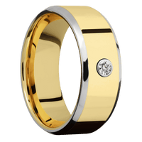 14K Yellow Gold + Polish , Polish Finish