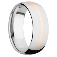 18K White Gold + Polish Finish