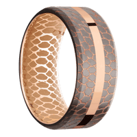 Superconductor + Beadetched , Beadetched Finish + 14K Rose Gold