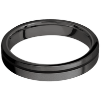 Zirconium + Bead , Machine Finish + Tantalum Noir