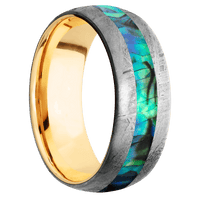 Meteorite + None Finish + 14K Yellow Gold