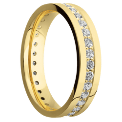 14K Yellow Gold + Polish Finish