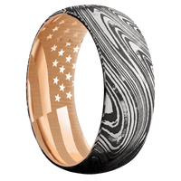 Marble + Acid Finish + 14K Rose Gold